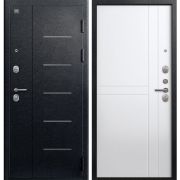 Входная дверь V-06 (Черный муар/ Белый)