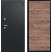Входная дверь О-11 (Сатин черный/ Дуб табак)