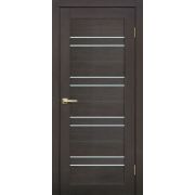 Межкомнатная дверь LITE DOORS L11 Венге 3D, матовое стекло Мателюкс