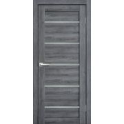 Межкомнатная дверь LITE DOORS L26 Дуб стоунвуд, матовое стекло Мателюкс