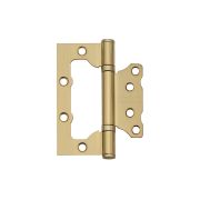 Петля без врезки FD ARSENAL 100*75*2,5 2BB SB Золото матовое