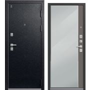Входная дверь С-104 (Черный муар/ Кашемир грей)