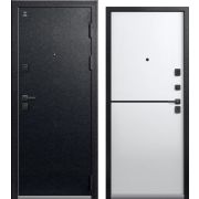 Входная дверь С-105 (Черный муар/ Кашемир белый)