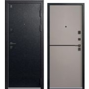 Входная дверь С-105 (Черный муар/ Кашемир грей)