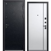Входная дверь С-106 (Черный муар/ Кашемир белый)