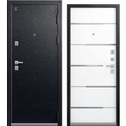 Входная дверь С-108 (Черный муар/ Кашемир белый)
