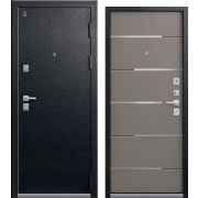 Входная дверь С-108 (Черный муар/ Кашемир базальт)