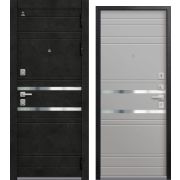 Входная дверь С-109 (Черный муар Бетон темный/ Кашемир сильвер)