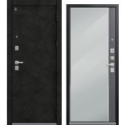 Входная дверь С-114 (Черный муар Бетон темный/ Кашемир графит)
