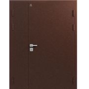 Входная дверь С-130 двухстворчатая (Антик медь/ Антик медь)