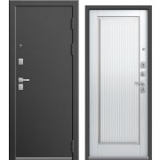 Входная дверь LUX-7 (Пепельный муар/ Кашемир белый)