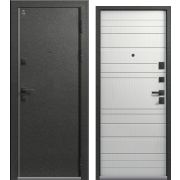 Входная дверь LUX-10 (Графит муар/ Ясень скандинавский)