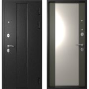 Входная дверь М-5 (Черный букле/ Софт графит)