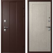 Входная дверь Термо-6 Эталон (Антик медь/ Астана Эш Уайт)