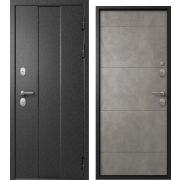 Входная дверь Термо-6 Эталон (Черный букле/ Бетон серый)