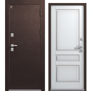Входная дверь Термо-2 (Шоколадный муар/ Кашемир белый)