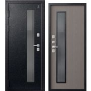 Входная дверь Термо-20 (Черный муар/ Софт ясень грей)