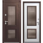Входная дверь Термо Premium 1 (Шоколадный муар/ Кашемир белый)