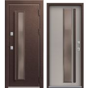 Входная дверь Термо Premium 4 механическая защёлка (Медный муар/ Кашемир грей)