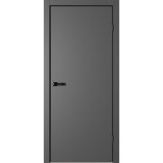 Межкомнатная дверь NEO N01 Эмалит графит, кромка алюминиевая черная с 4-х сторон, магнитный замок