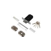 Замок врезной PALIDORE L04-45 PC Хром, под крестовый ключ (5 ключей)