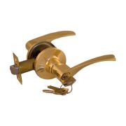 Ручка с защелкой-кноб ARSENAL 860 PB BK Золото, завертка