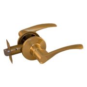 Ручка с защелкой-кноб ARSENAL 860 SB BK Золото матовое, завертка