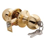 Ручка с защелкой-кноб FD ARSENAL 607 PB ET Золото, ключ/фиксатор