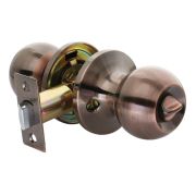 Ручка с защелкой-кноб FD ARSENAL 607 AС BK Медь, фиксатор