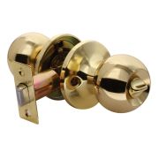 Ручка с защелкой-кноб FD ARSENAL 607 PB BK Золото, фиксатор