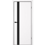 Межкомнатная дверь TRINITY TR06 GVI Арктик, (черная алюм.кромка с 4-х сторон, магнитная защелка)