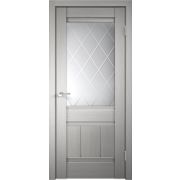 Межкомнатная дверь 3D Flex UNICA 11 со стеклом без притвора Белый