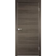 Межкомнатная дверь ЭКОШПОН TECHNO облегченное глухое Дуб серый поперечный
