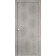 Межкомнатная дверь ЭКОШПОН TECHNO облегченное M2 Муар светло-серый