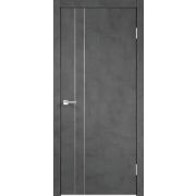 Межкомнатная дверь ЭКОШПОН TECHNO облегченное M2 Муар темно-серый