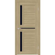 Межкомнатная дверь экошпон DUPLEX 3 со стеклом без притвора Дуб бавария
