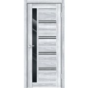 Межкомнатная дверь экошпон XLINE 1 со стеклом без притвора Клён айс