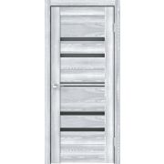 Межкомнатная дверь экошпон XLINE 6 со стеклом без притвора Клён айс