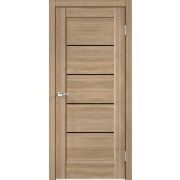 Межкомнатная дверь экошпон PREMIER 1 со стеклом без притвора Дуб европейский
