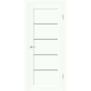 Межкомнатная дверь EMALUX STYLE 1 со стеклом без притвора Белый опал