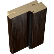 Дверная стойка ЭКОШПОН с уплотнителем 74х26х2070 (без притвора) телескоп 44 Венге