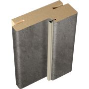 Дверная стойка ЭКОШПОН с уплотнителем 74х26х2070 (без притвора) телескоп 44 Муар темно-серый