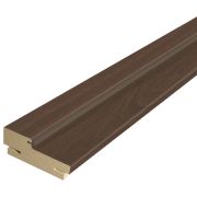 Дверная стойка ЭКОШПОН с уплотнителем 80х36х2100 (без притвора) телескоп 44 Орех американский шоколад