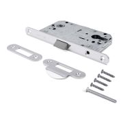 Замок магнитный FD ГРАНД АЛЬЯНС под цилиндр с пластиковой ответной планкой, Никель матовый