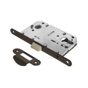 Замок магнитный FD ГРАНД АЛЬЯНС под цилиндр с пластиковой ответной планкой Черный